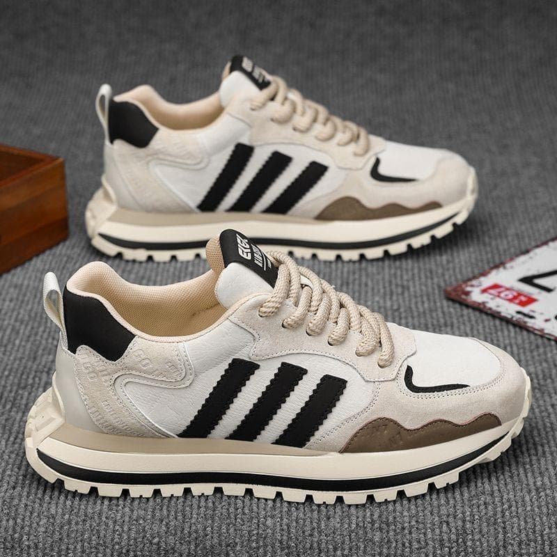 Spring and summer casual shoes trendy dad shoes non-slip lightweight fashion versatile men's shoes popular student sports shoes 39 beige