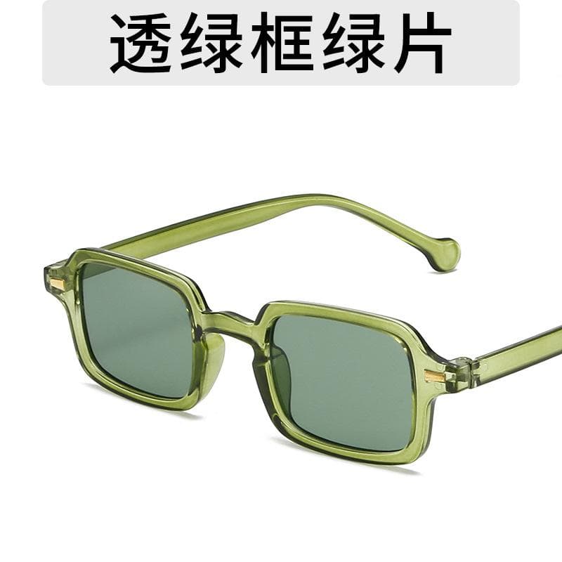 Vintage Square Sunglasses Women Retro Rivet Mirror Glasses Designer Black Shades Anti-glare UV400