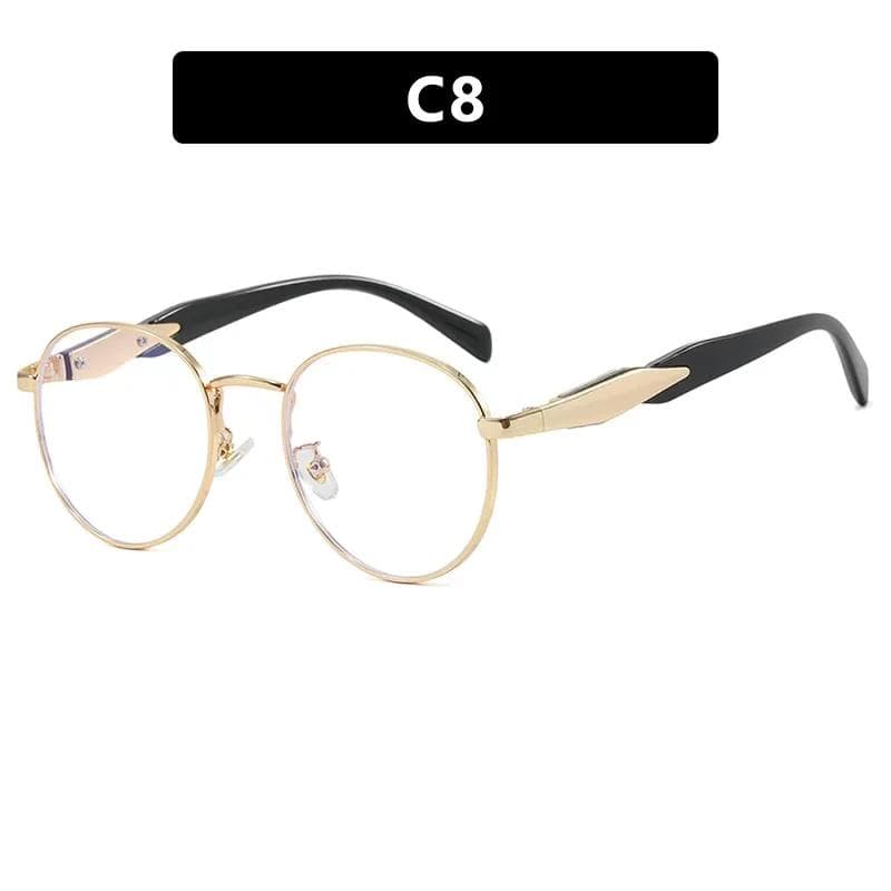 New Fashion Retro Metal Sunglasses Vintage Round UV400 Protection Trendy Eyewear for Women Men Designer Brand