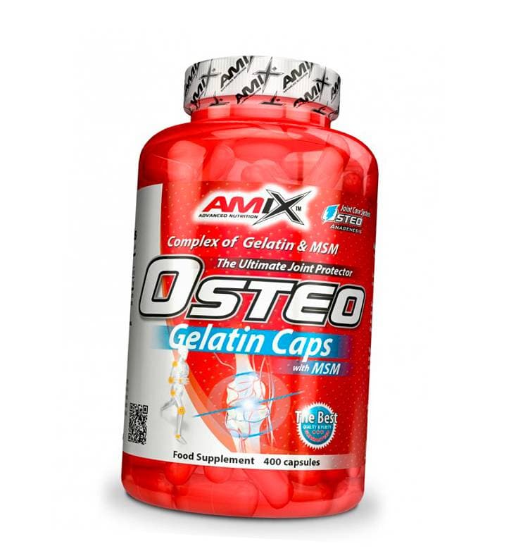 Collagen hydrolysate with MSM, OsteoGelatine+MSM, Amix Nutrition (68135001) 400caps