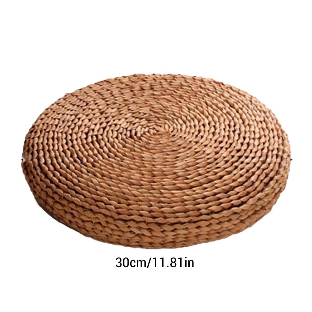 Round Straw Cushion Yoga Meditation Cushion Silk Padding Floor Mat