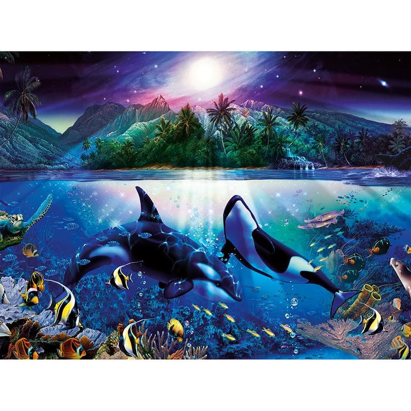 DIY Diamond Embroidery Underwater World Diamond Painting Cross Stitch Rhinestone Mosaic Decoration 20X30CM