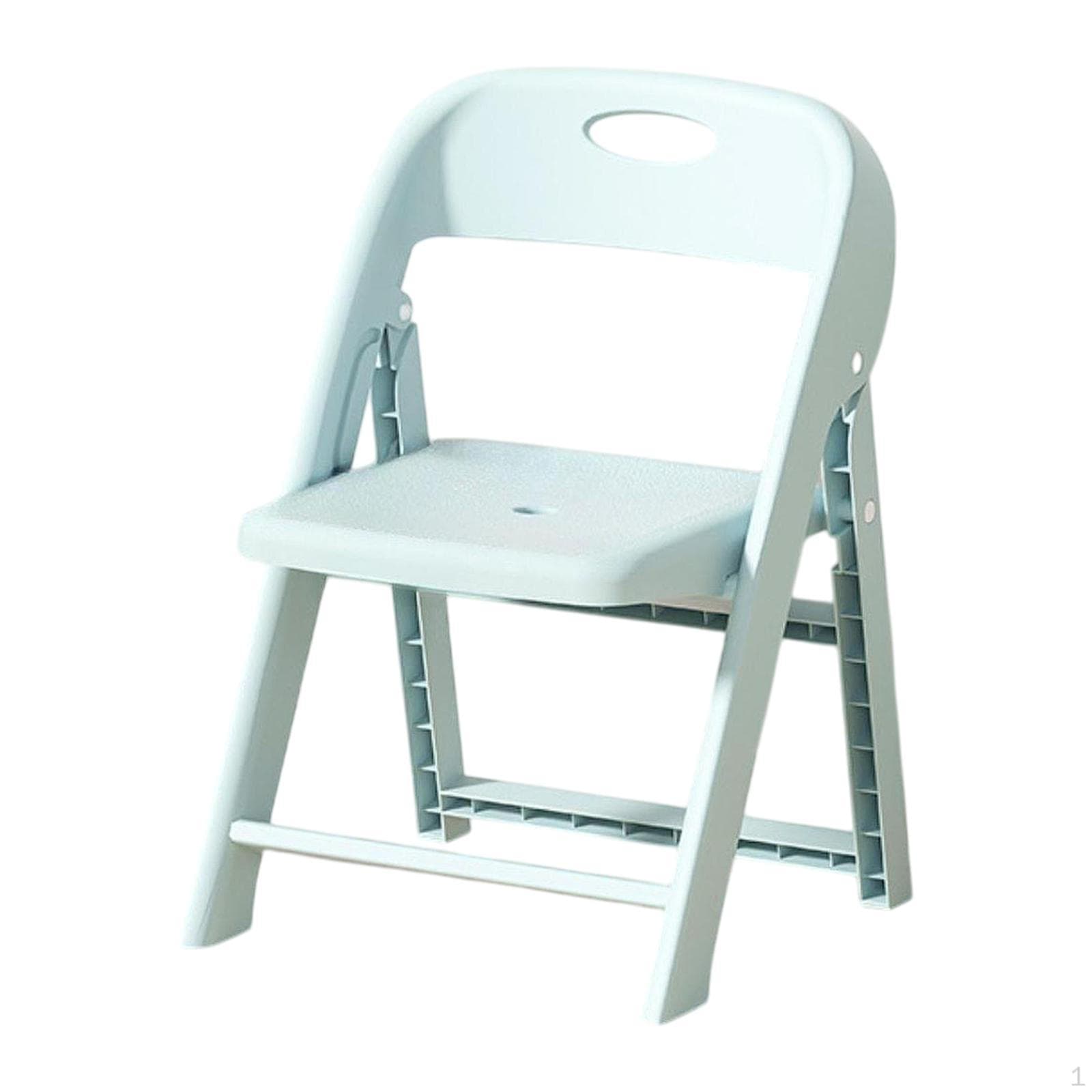 Kids Chair Child Seat Study Anti Slip Lightweight School Stack Folding for Nursery Home blue