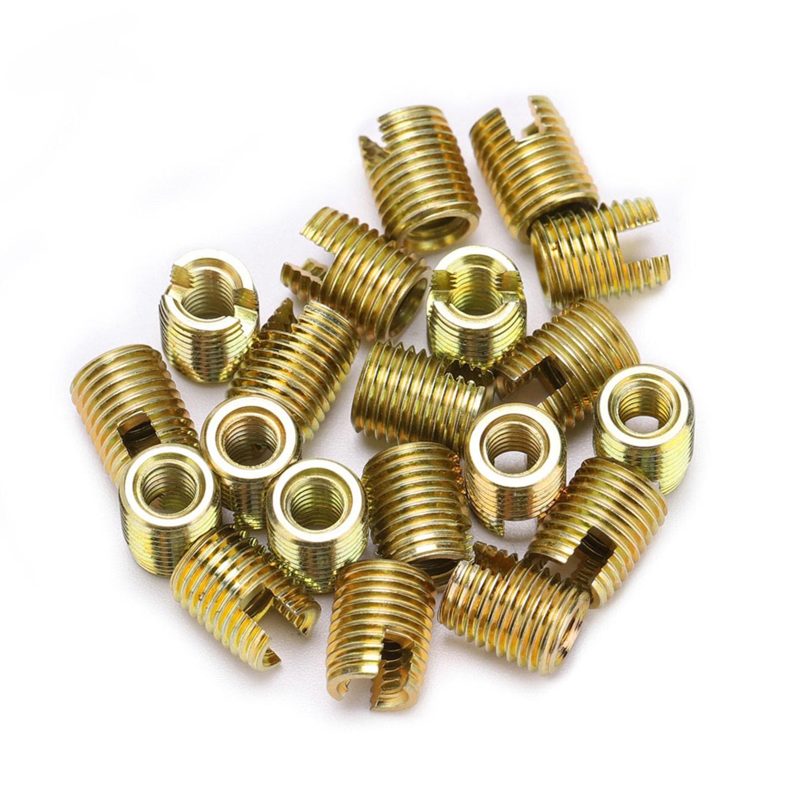 20Pcs 302 Carbon Steel Self tapping Thread Insert Accessories In M4*0.7 Out M6.5*0.75