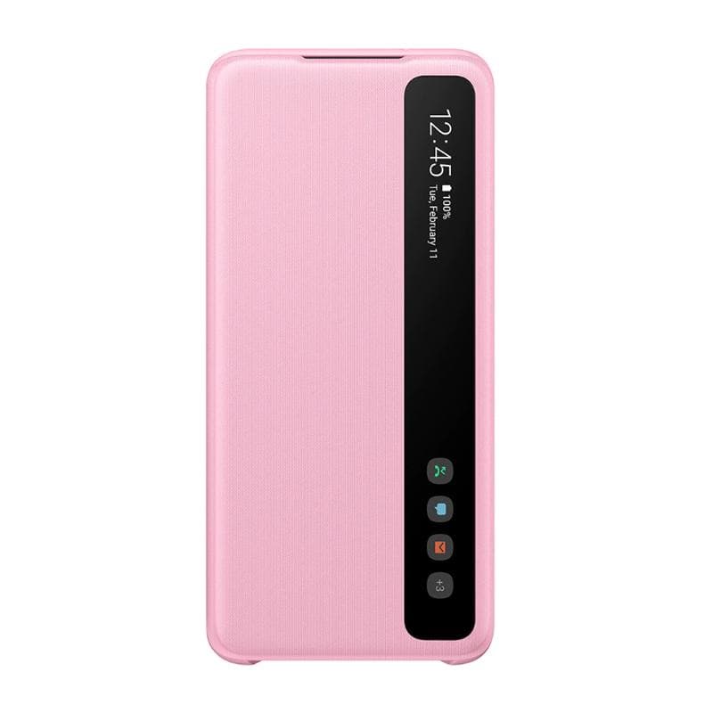 Vertical Mirror Clear Smart View Flip For Samsung Galaxy S20 S20+ S20 Plus Phone Case For Galaxy S20 pink