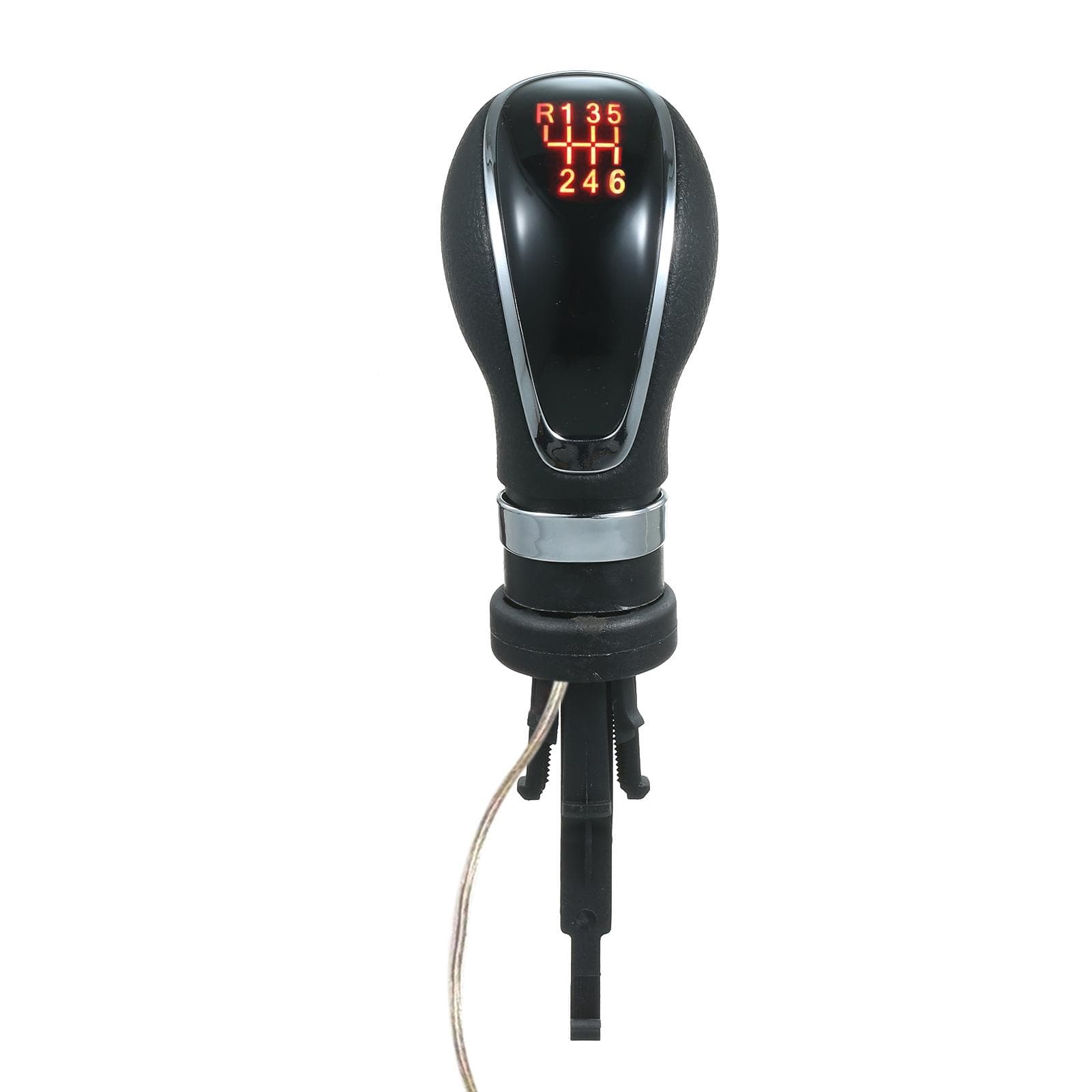 LED Car Gear Shift Knob Manual 6-Speed Head Handle Lever Replacement for Vauxhall Opel Buick 6 speed black