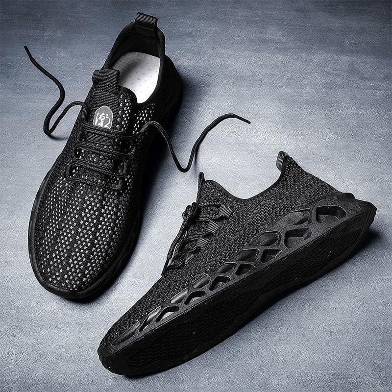 Summer Men's Shoes New Men's Mesh Shoes Low Top Breathable Fly Woven Mesh Shoes Comfortable Casual Shoes Men's Walking Shoes 44