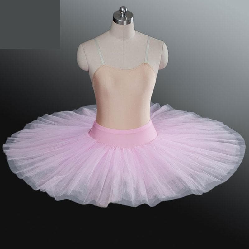 Professional Platter Tutu Black White Red Ballet Dance Costume for Women Tutu Ballet Adult Ballet Dance Skirt with Underwear 120cm pink