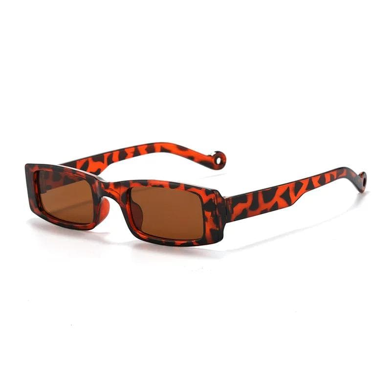 Small Rectangle Sunglasses Women Men Vintage Retro Narrow Frame Fashion Square Sun Glasses Shades Black Oculos