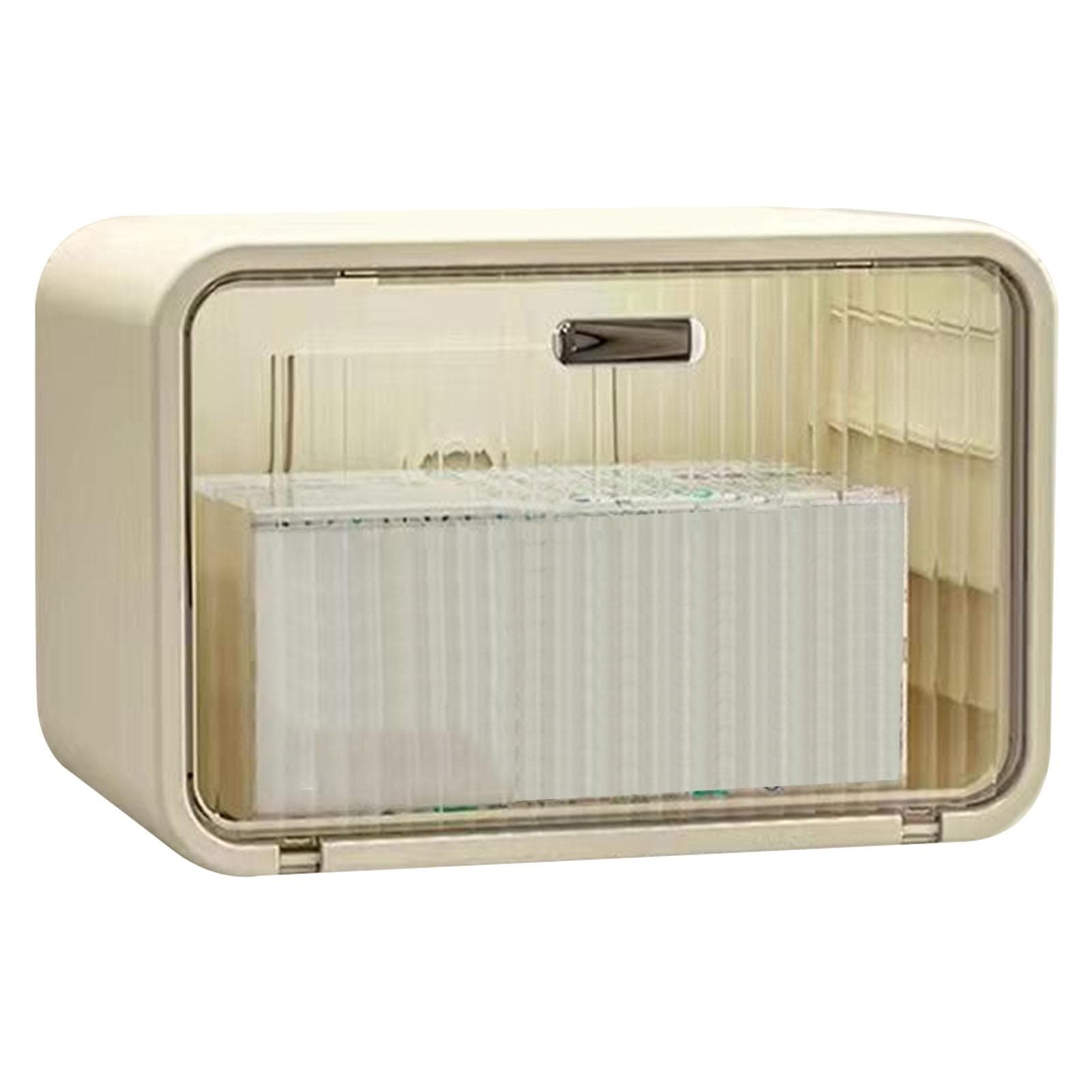 Tissue Box Cover Wall Mounted 2 in 1 Waterproof Tissue Holder Dispenser Box Cover for Bathroom