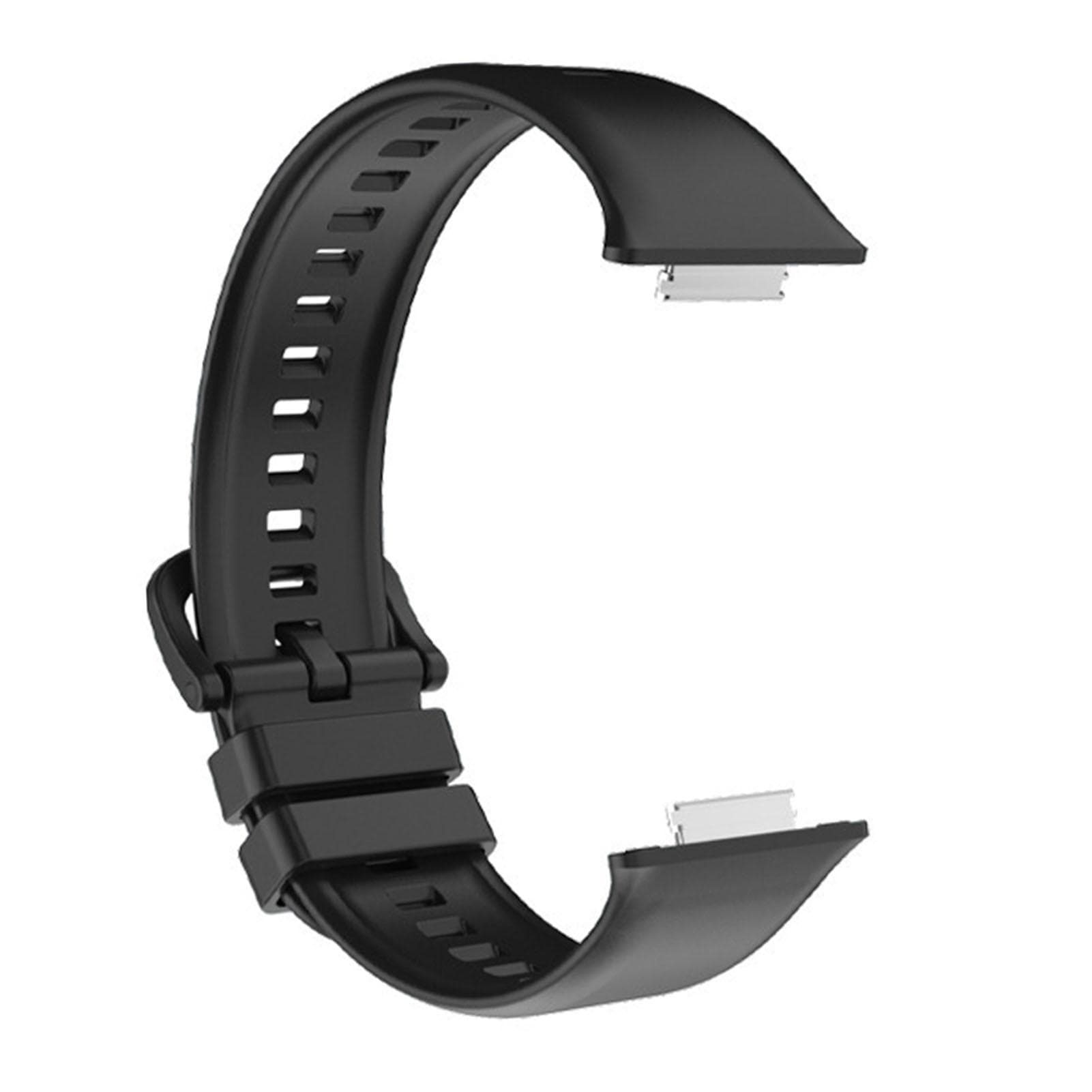 Smart Watch Band Silicone Adjustable Smartwatch Bracelet Strap for Huawei Watch Fit 2 Black black