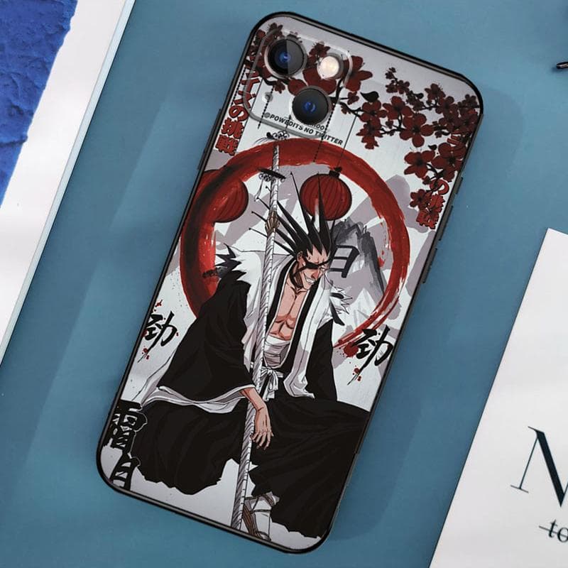Kenpachi Zaraki Bleach Phone Case For iPhone 14 Pro Max 11 13 12 Mini X XR XS Max SE 2020 7 8 Plus Cover Capa iPhone 13 Pro