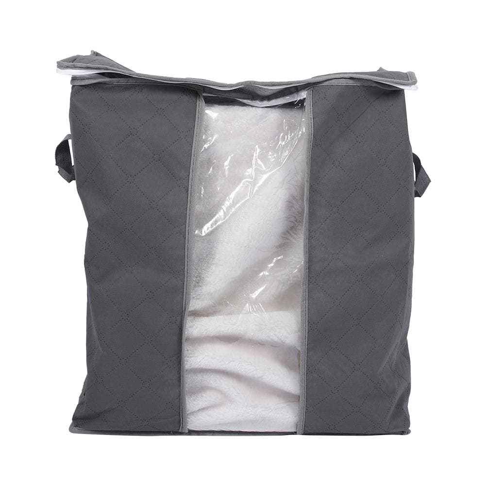 Bamboo Charcoal Fiber Healthy Clothing Storage Box Containing Bag Grey grey
