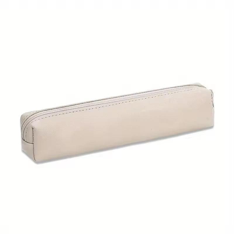 1Pcs Pen Pouch Compact And Adorable Minimalist Small Accessory Storage Bag Premium Pencil Case beige