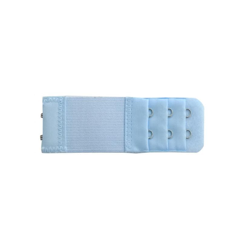 1PC Extension Buckle Elastic Adjustable Bra Extender Hook Clip Women's Lingerie Accessories 2 Hooks blue