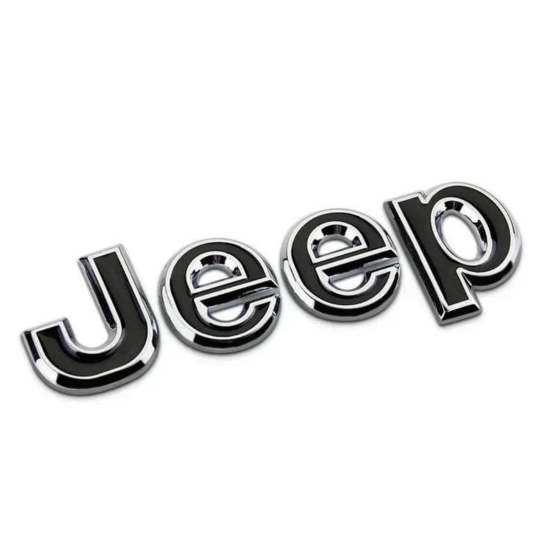 For Jeep Car Front Hood Emblem for JEEP Grand Cherokee Wrangler Renegade Patriot Liberty Compass Rear Trunk Side Badge Sticke