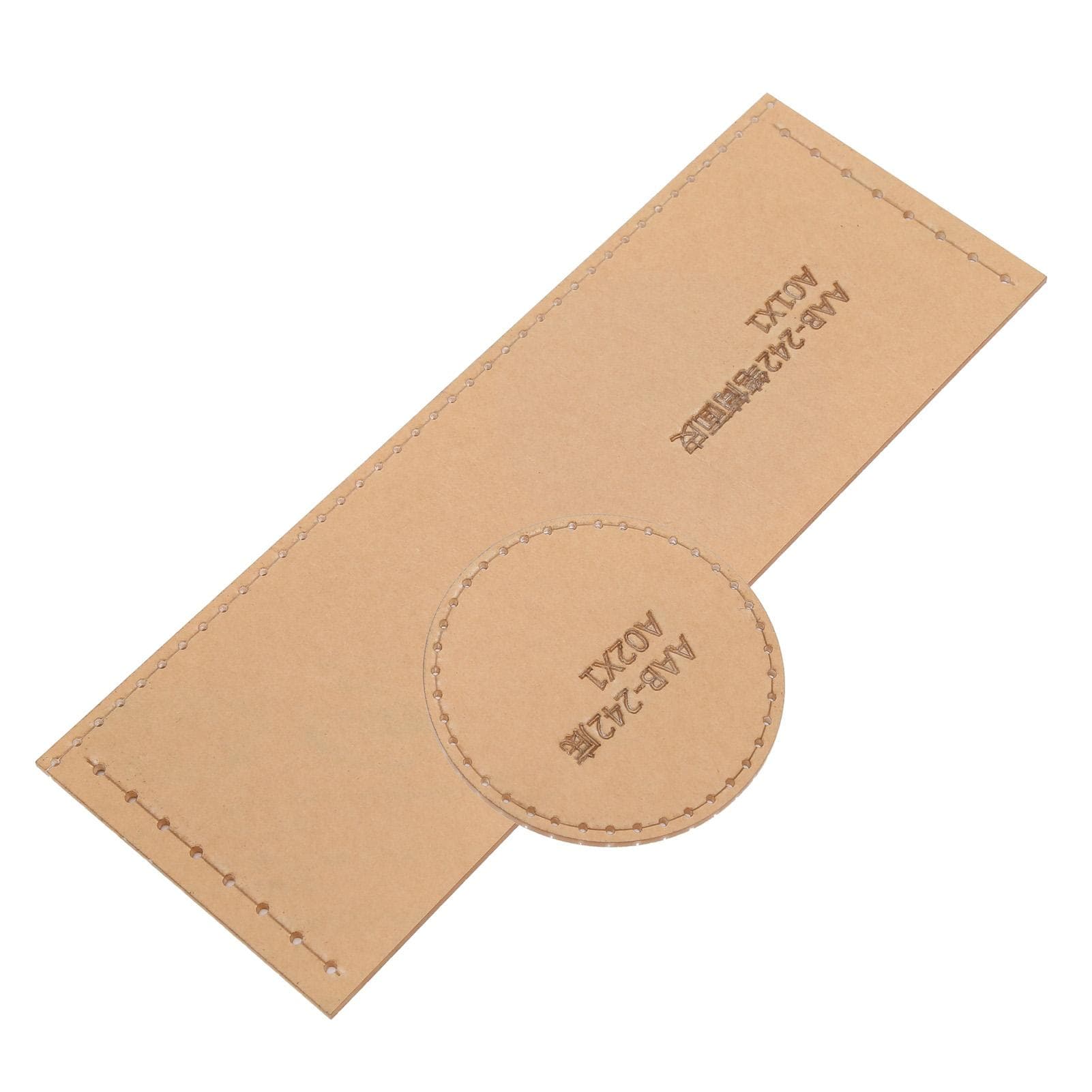 2Pcs Acrylic Template Transparent Easy Store Durable HandMade Leather Craft Tool for Make Pen Holder