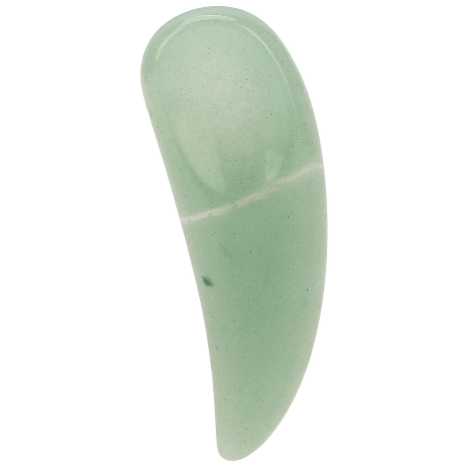 Curved Cosmetic Spatula Scoop Mini Gua Sha Jadestone Curved Makeup Eye Cream Cosmetic Spatula Green green