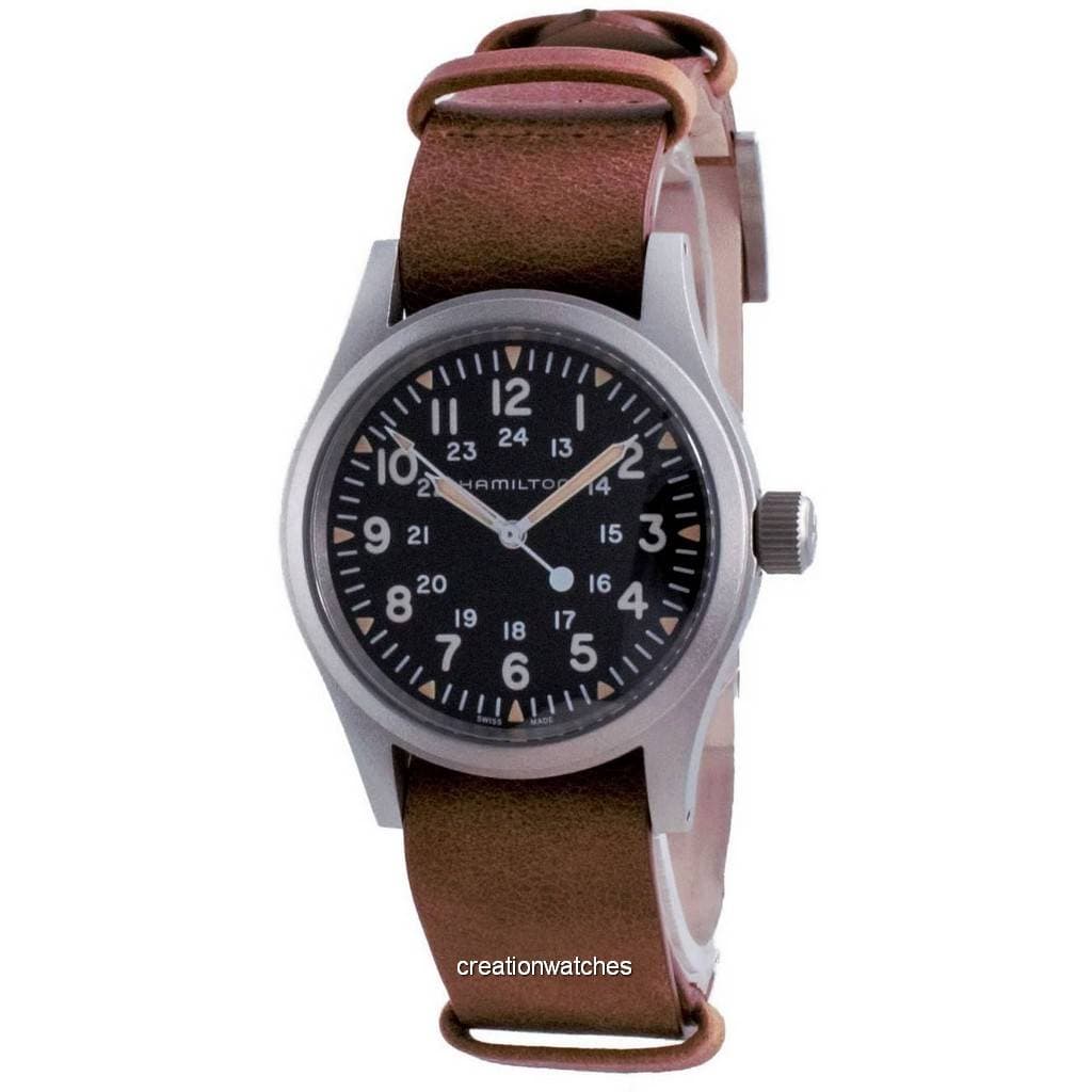 Hamilton Khaki Field Black Dial Mechanical H69439531 Mens Watch