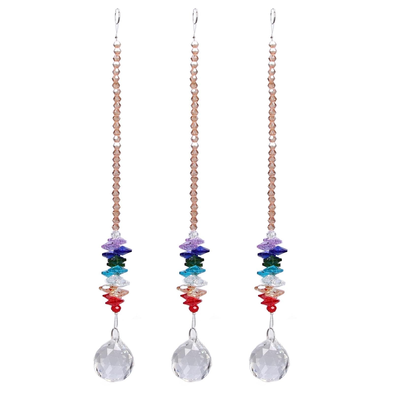 Sun Catcher Drop Shaped Color Prism Chandelier Sun Catcher Car Window Decoration Pendant
