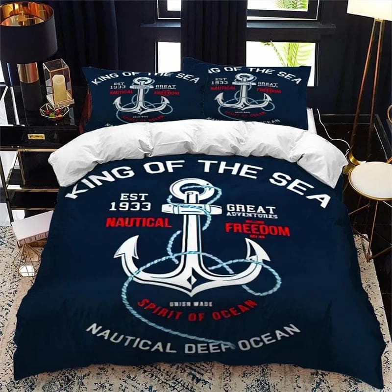 Nautical series All Season Duvet Cover Bedding Comforter sets Soft Quilt Cover and Pillowcases Single/Double/Queen/King 200x230cm 3pcs