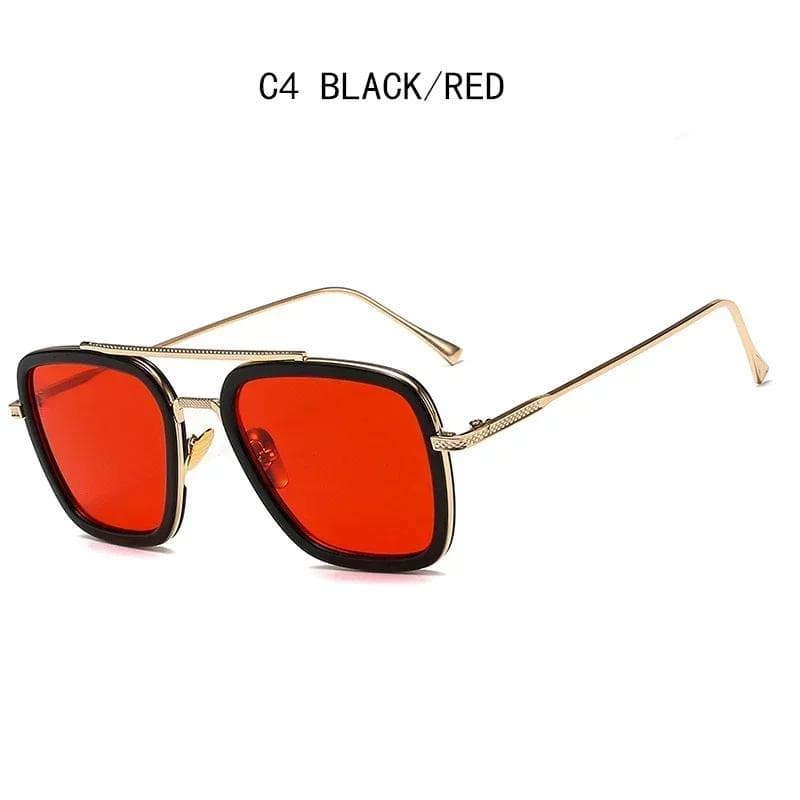 Iron Man Tony Stark Fishing Sunglasses For Men Square Outdoor Sport Driving Sun Glasses Spider Eyewear