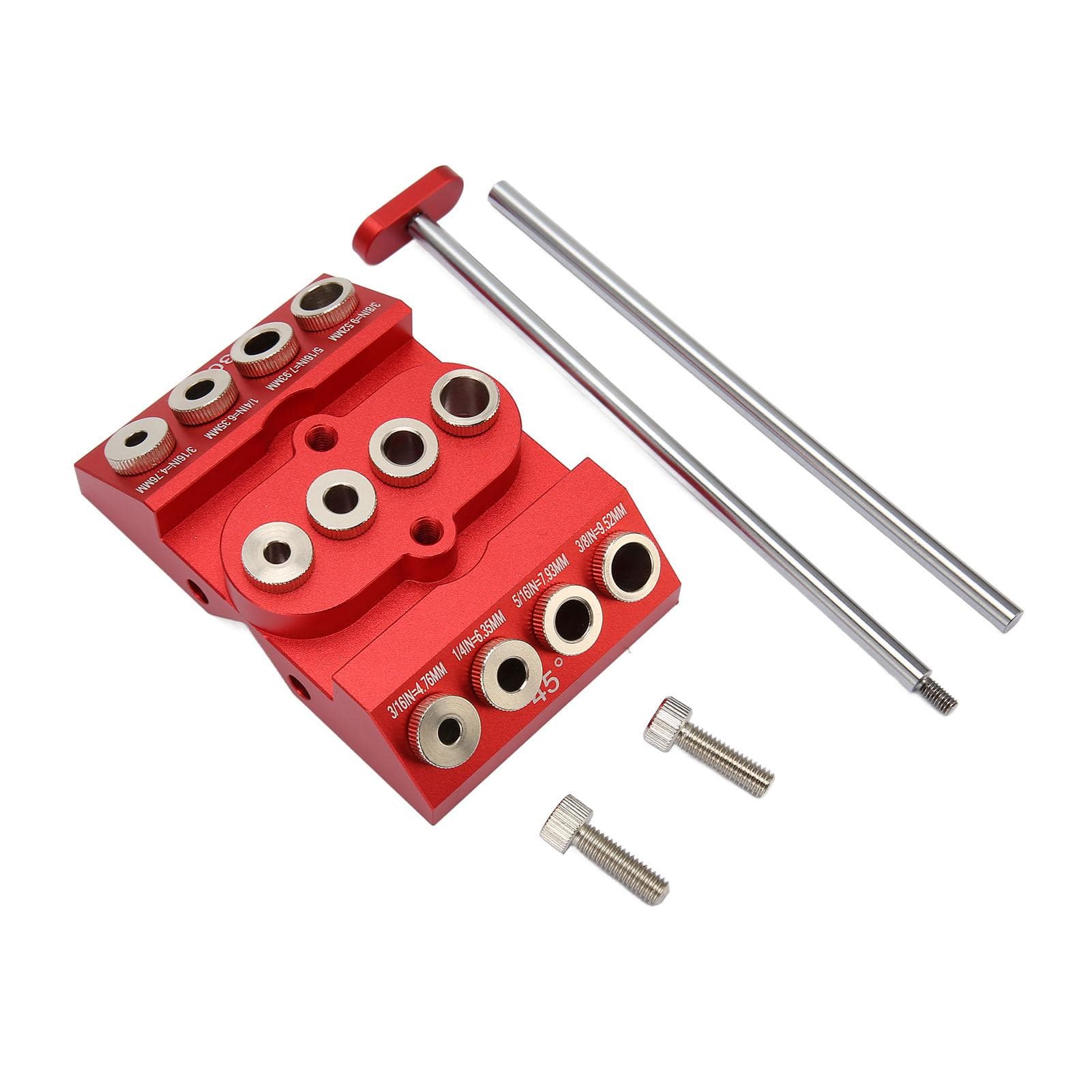 30 45 90 Angled Drill Guide Extended Positioning Multi Angle Woodworking Drill Jig