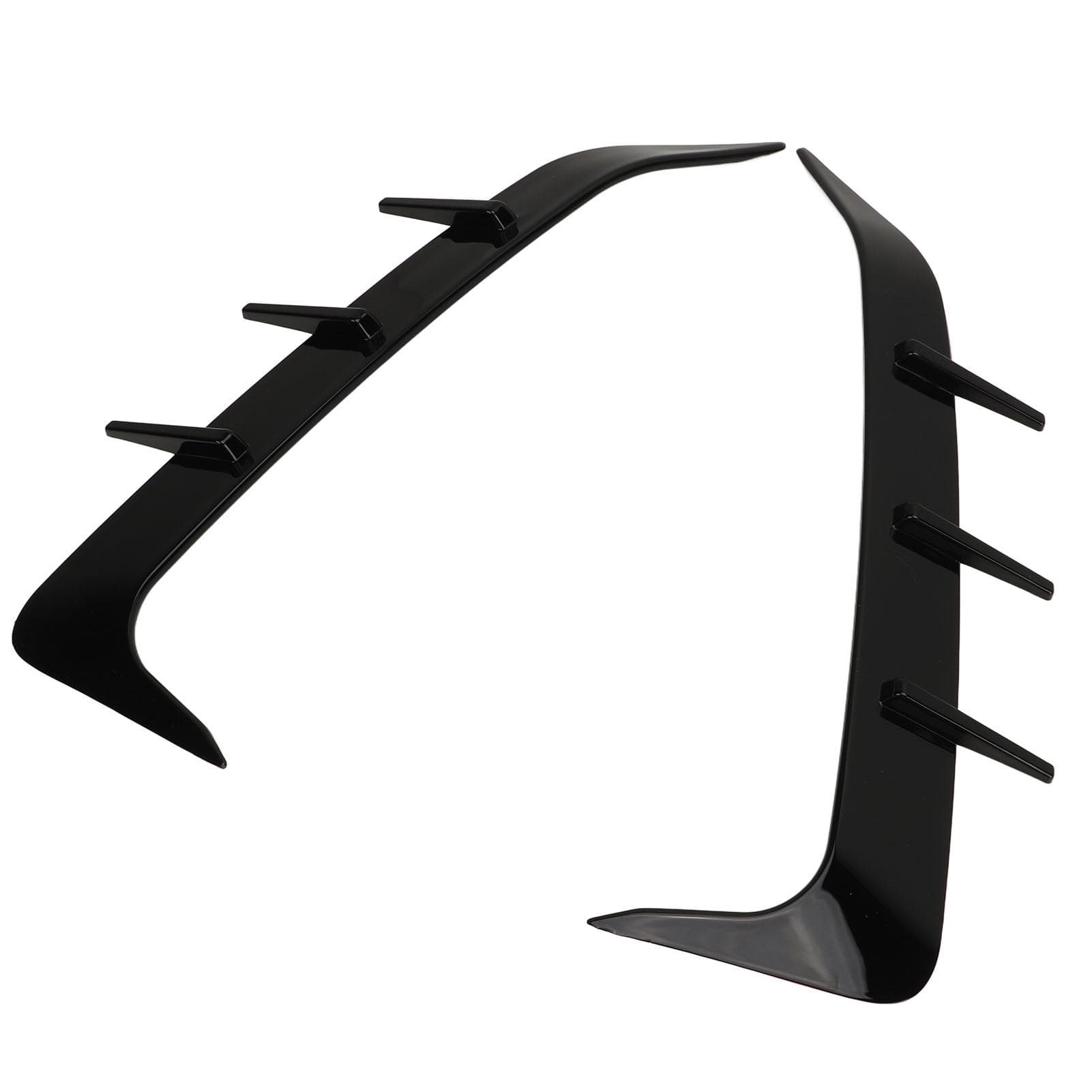 2 Pcs Rear Bumper Spoiler Glossy Black Lower Air Vent Cover Trim Frame for X6 G06 M Sport 2019 to
