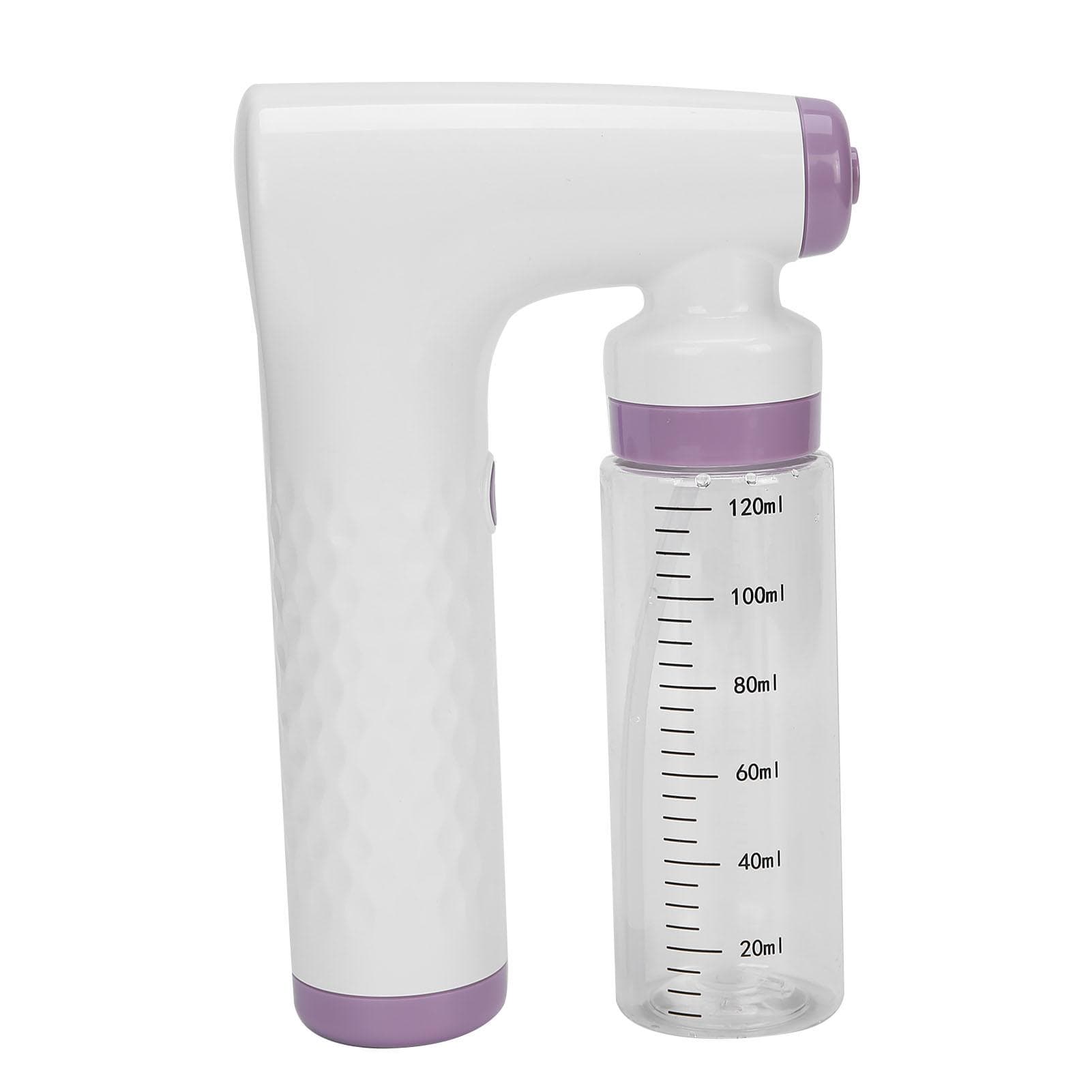 Handheld Airbrush Sunless Tanning Airbrush Household USB Rechargeable Spray Airbrush 120ml Pink