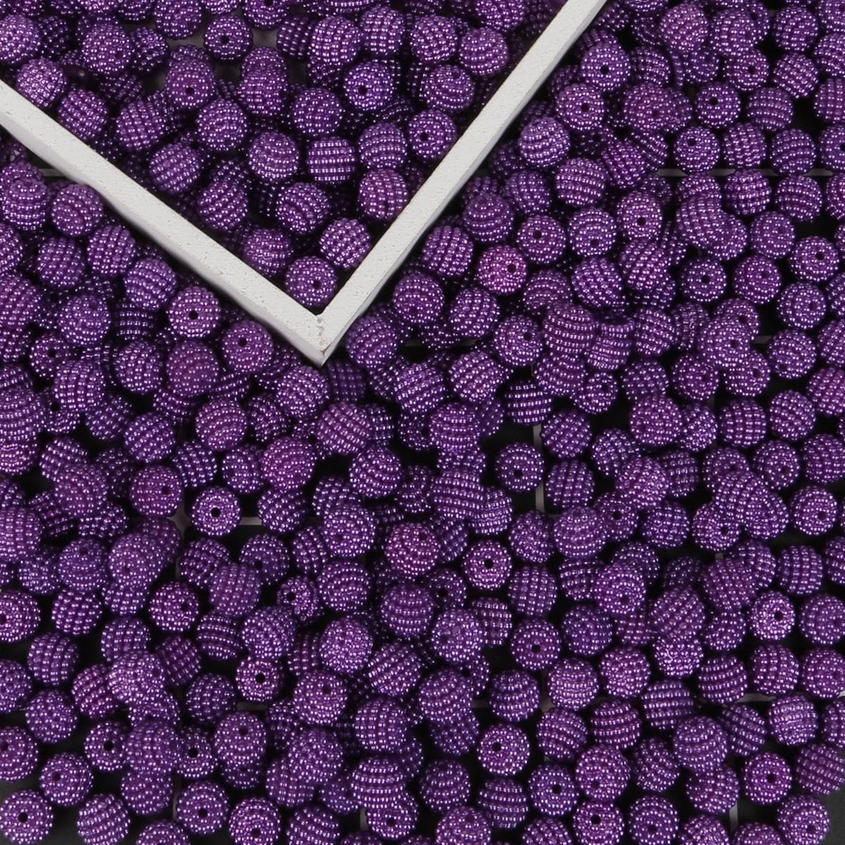 10mm 50/100pcs Acrylic Beads Bayberry Round Loose Beads for Jewelry Making 10mm 50pcs dark purple