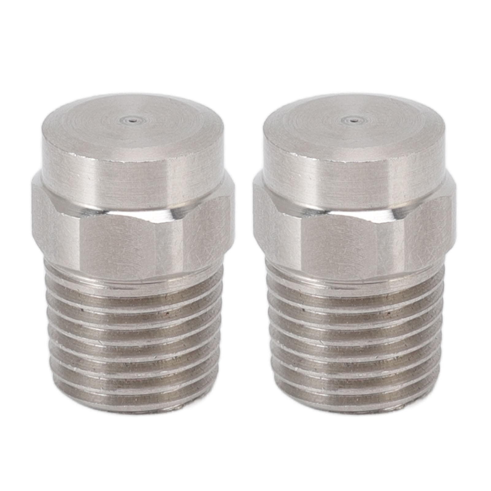 2PCS Misting Nozzle G1/4 Male Thread Flat Head Stainless Steel Atomization Sprayer for Garden