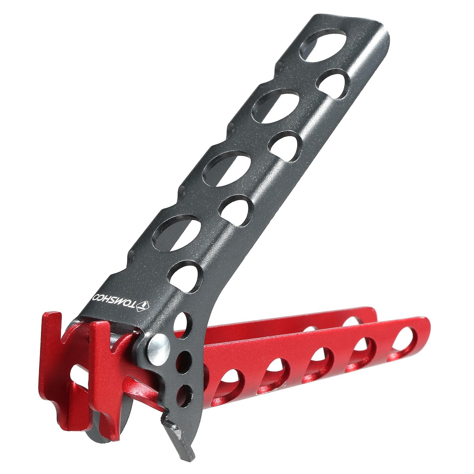 TOMSHOO Aluminum Pot Lifter Camping Pot Pan Grip Handle Outdoor Cooking Pot Holder red