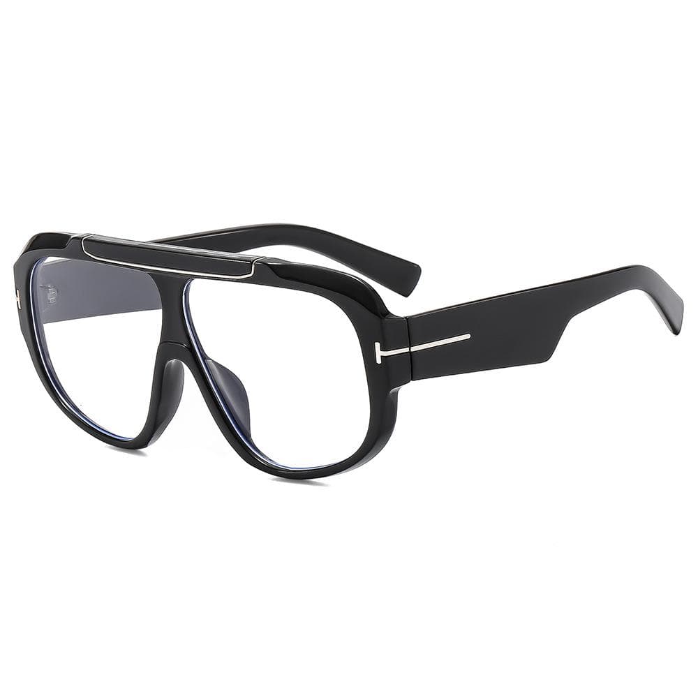 New Vintage Big Frame Eyeglasses Oversized Pilot Sunglasses Women Men Luxury Designer UV400 Punk Driving Shade