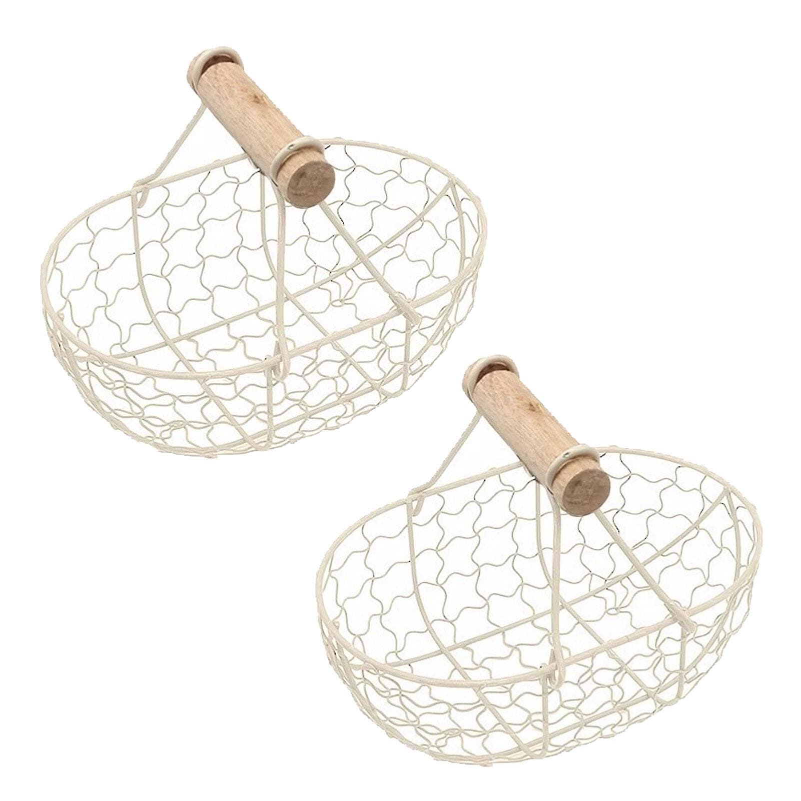 2pcs Flower Girl Basket Wedding Flower Baskets Metal Baskets Home Decor