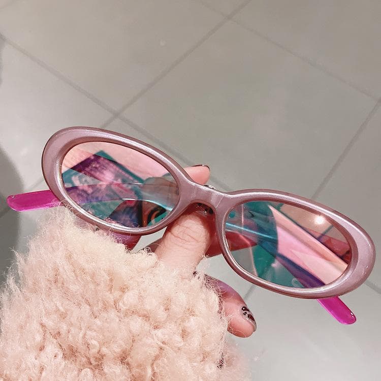 New Luxury Women Oval Sunglasses Vintage Designer UV400 Protection Small Rectangle Sun Glasses Gafas De Sol As shown in the figu