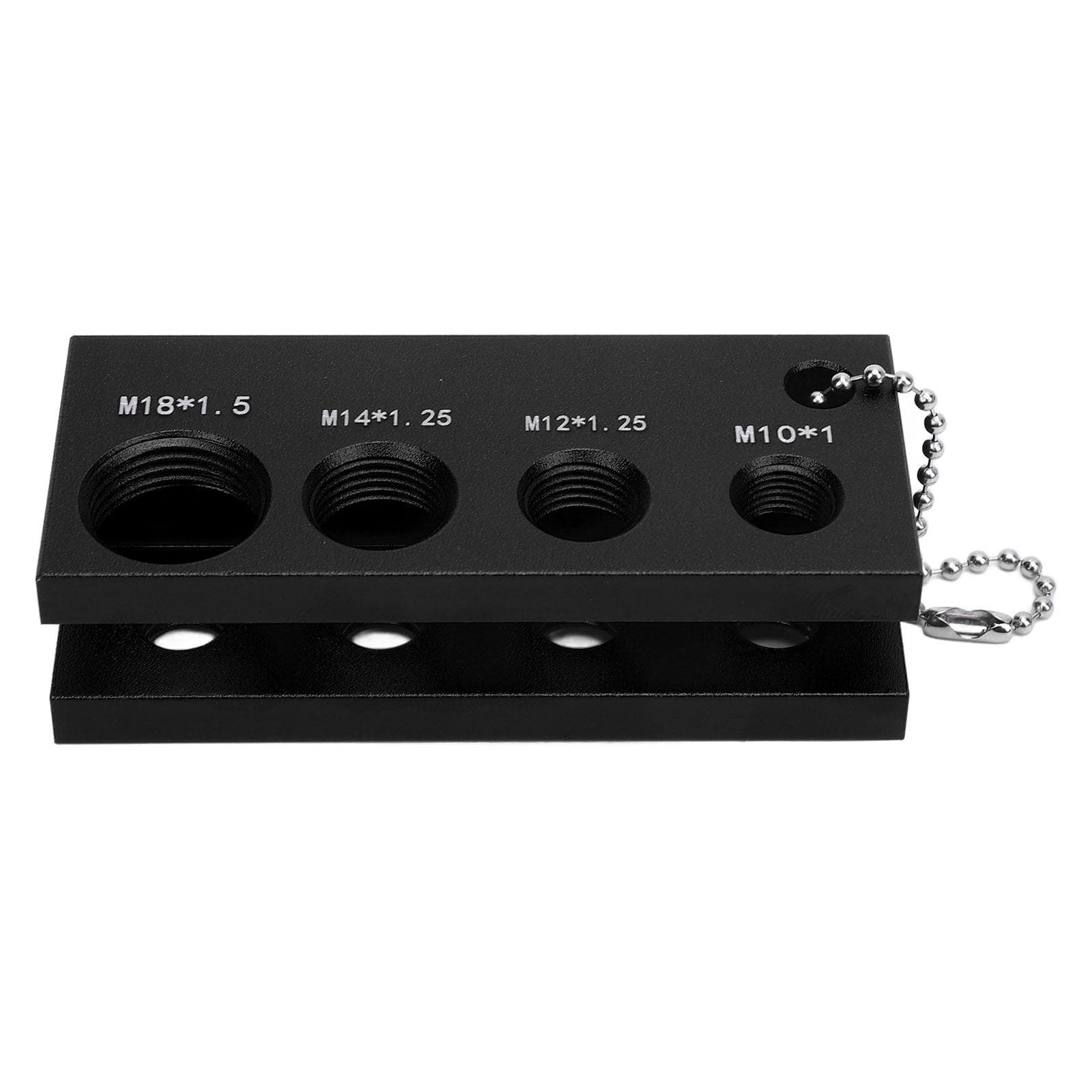 Spark Plug Gap Tool Universal 10mm 12mm 14mm 16mm Spark Plug Gapping Adjustment Tool with 32 Blades black