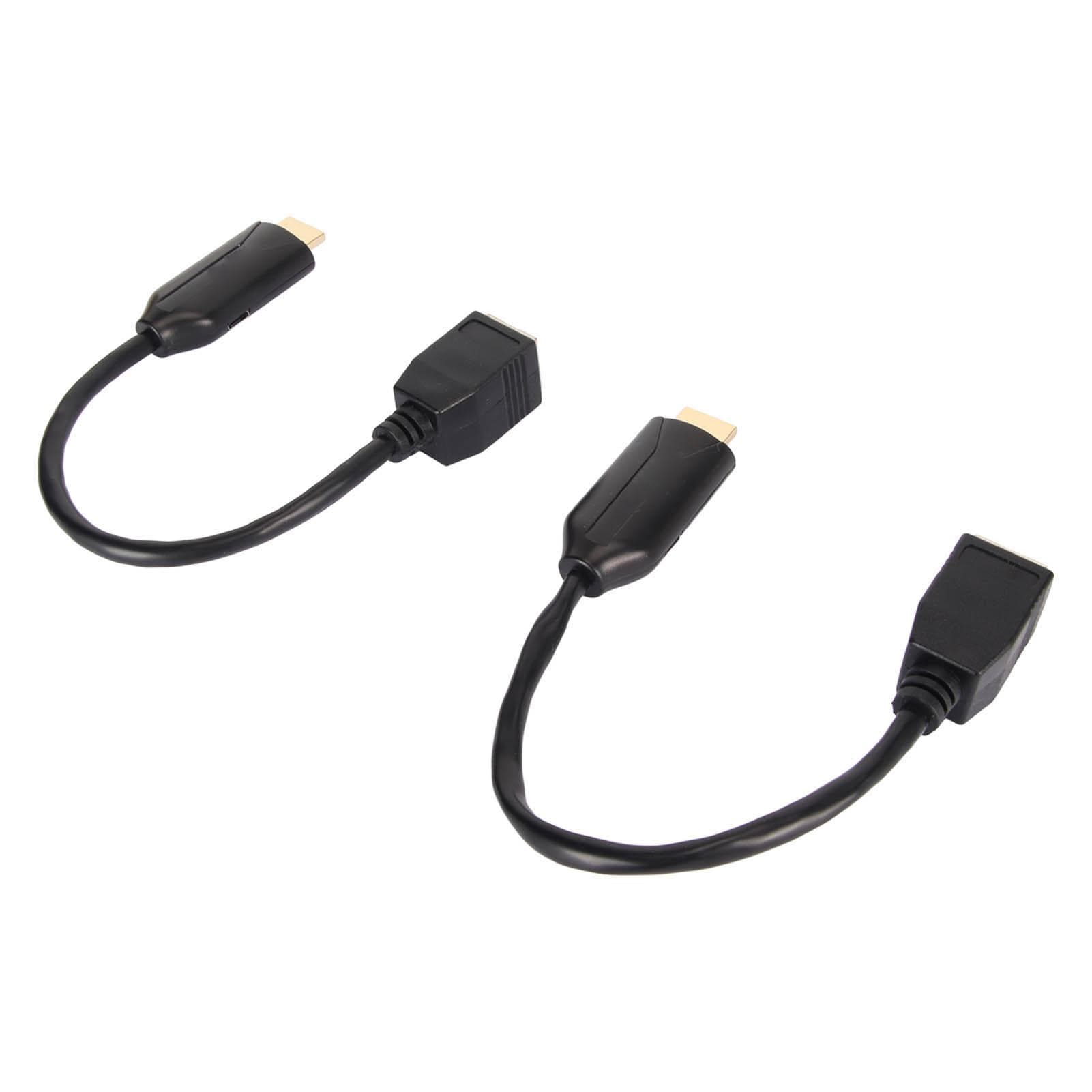 HD Multimedia Interface Extender Full HD 1080p Over Cat5e Cat6 Up to 196.8ft RJ45 Ethernet EU Plug