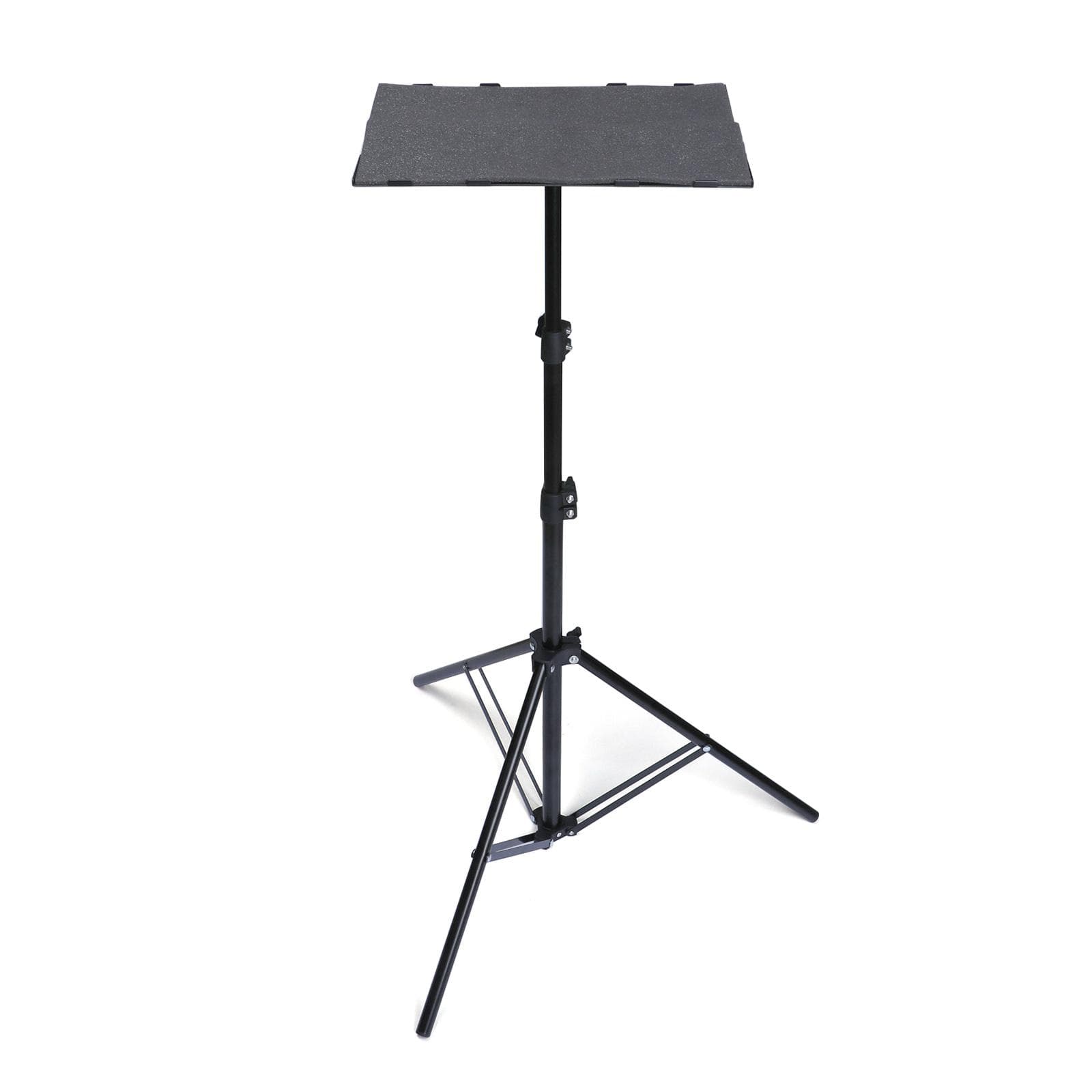 T160 Projector Tripod Stand Foldable Laptop Tripod Projector Bracket with Tripod Tray black