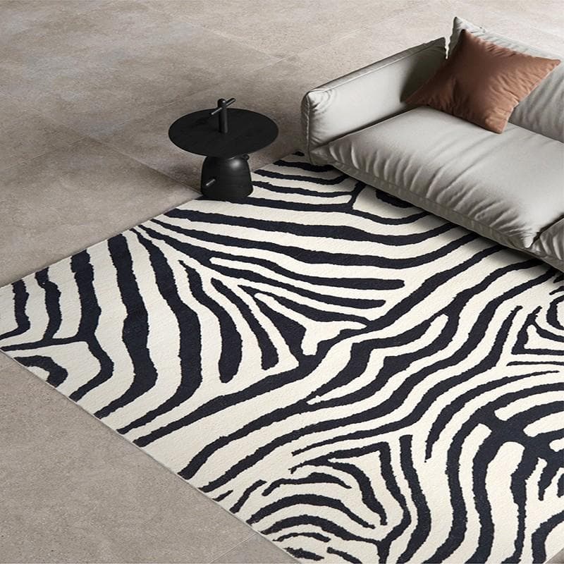 Luxury Line Ink Pattern Carpet Bedroom Bedside Soft Floor Mat Children's Crawl Playing Large Carpets Washable Non-slip Decor Rug 80 x120