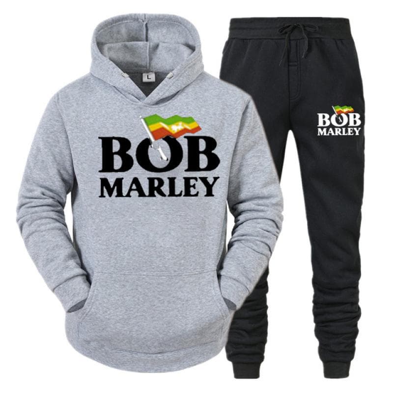 Bob Marley Printed Fashion Men Women Tracksuit Casual Hoodie And Pants 2pcs Sets Oversized Pullover Trend Sweatsuit Men Clothing S