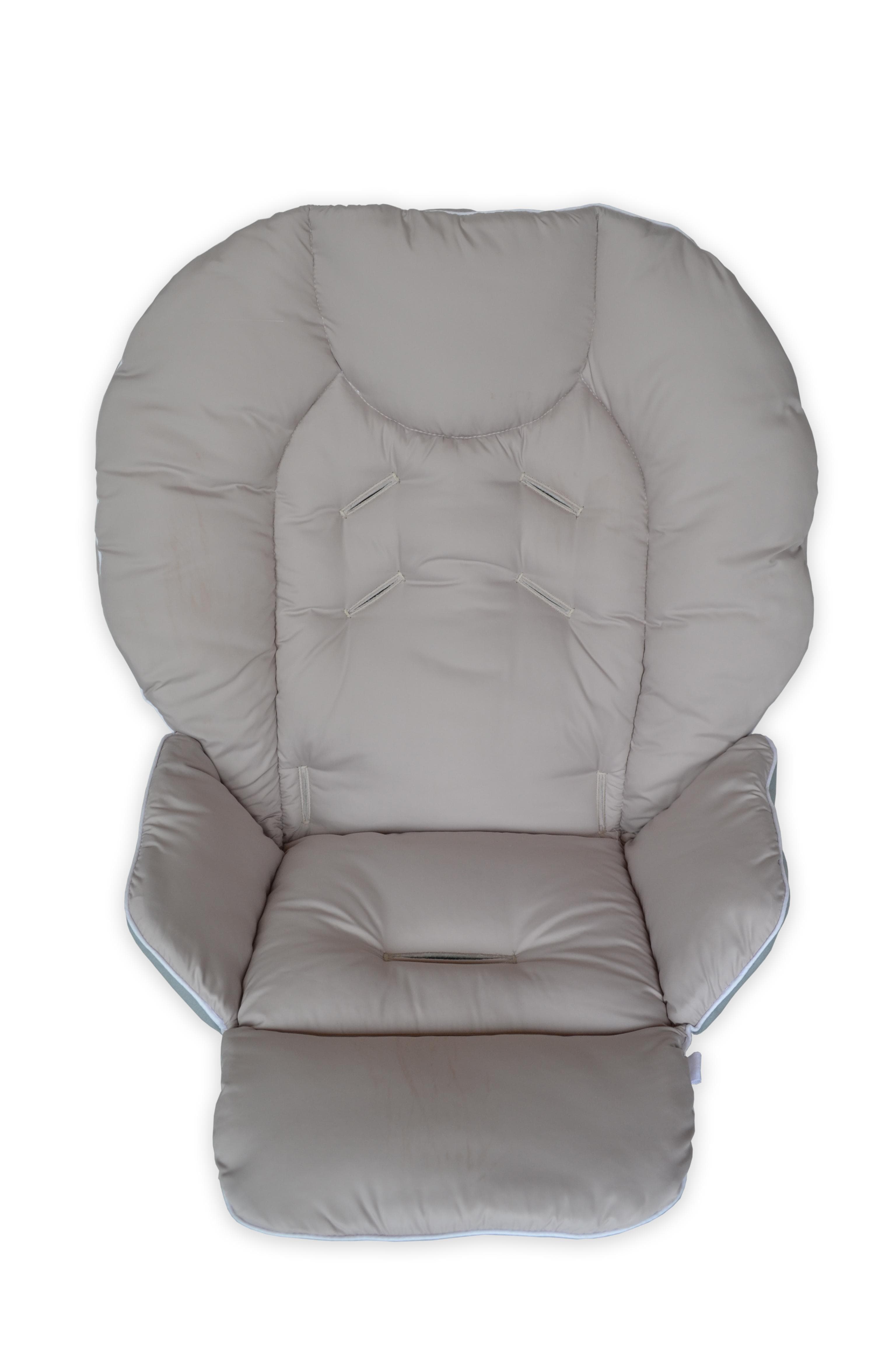Сhicco Polly highchair waterproof cover, solid color, water-repellent highchair insert beige
