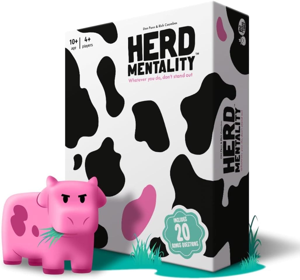 Herd Mentality: Udderly Hilarious Board Game | Easy Setup & Play | Loved by Millions of Families & Friends | Perfect for 4-20 Players Herd Mentality