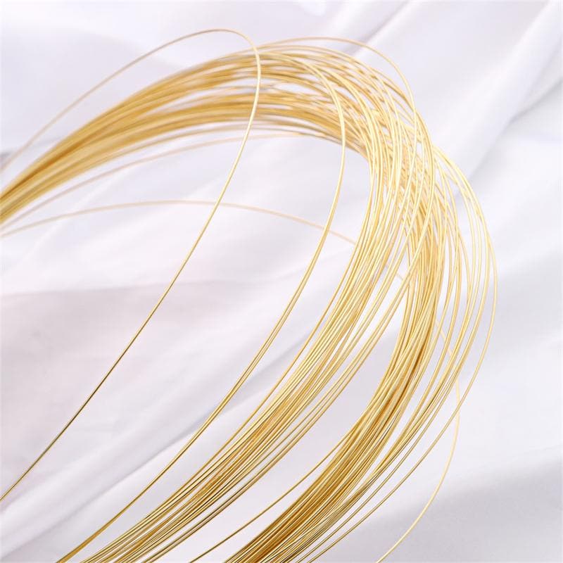 1Meter Copper Semi Hard Wire for DIY Jewelry Making 0.6mm gold