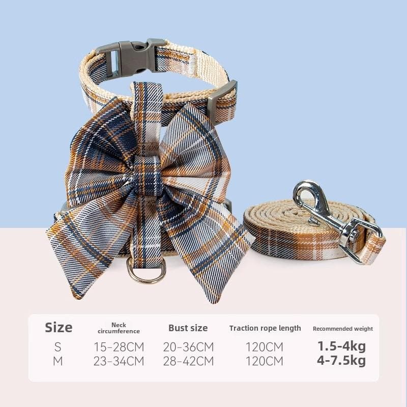 New Dog JK Skirt Traction Rope Medium and Small Dog Cat Out Vest Traction Rope Walking Dog Rope Pet Supplies S