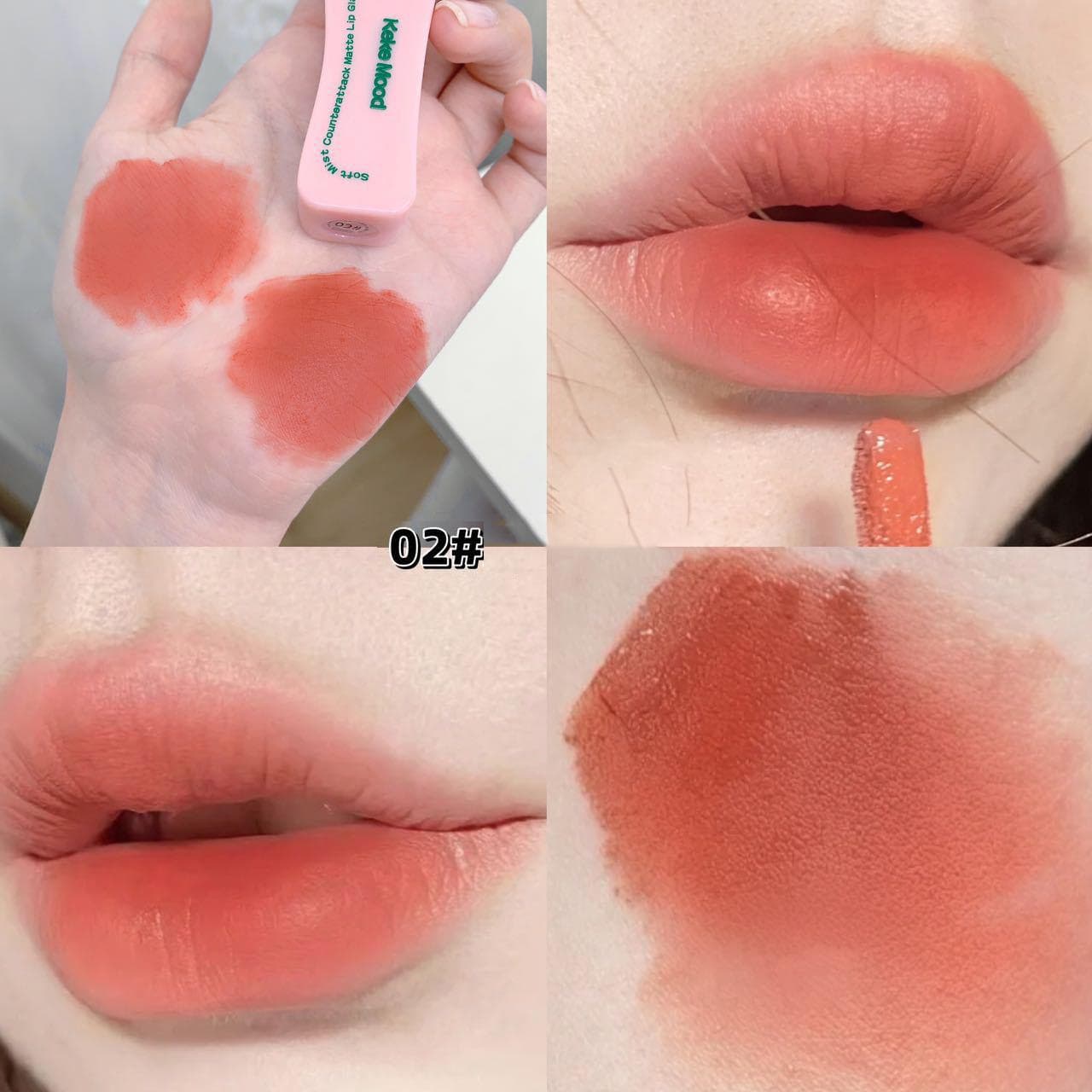 1Pc Velvet Matte Lip Mud Nude Pink Lipstick Moisturizing Lip Glaze Waterproof Long Lasting Lip Makeup Cosmetics