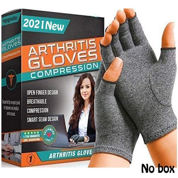 Unisex Compression Gloves Touch Screen Gloves Anti Therapy Ease Muscle Tension Relieve Carpal Half Finger Gloves Warm Wrist Brace Support L