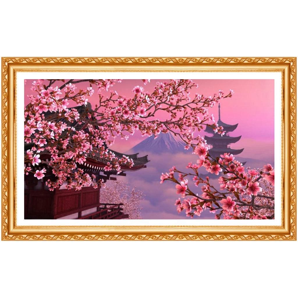 Diamond Embroidery Landscape Resin Rhinestones Full Round Drill for Living Room Decor Handicraft 20X30CM