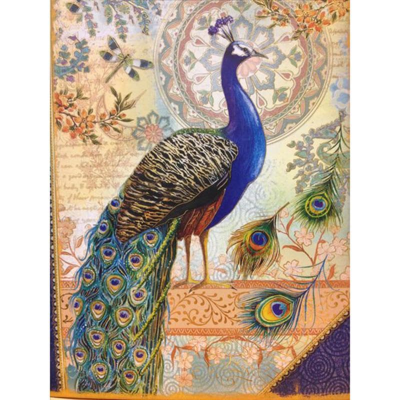 DIY 5D Diamond Embroidery Animal Peacock Diamond Painting Cross Stitch Mosaic Picture kit Home Decor 20X30CM