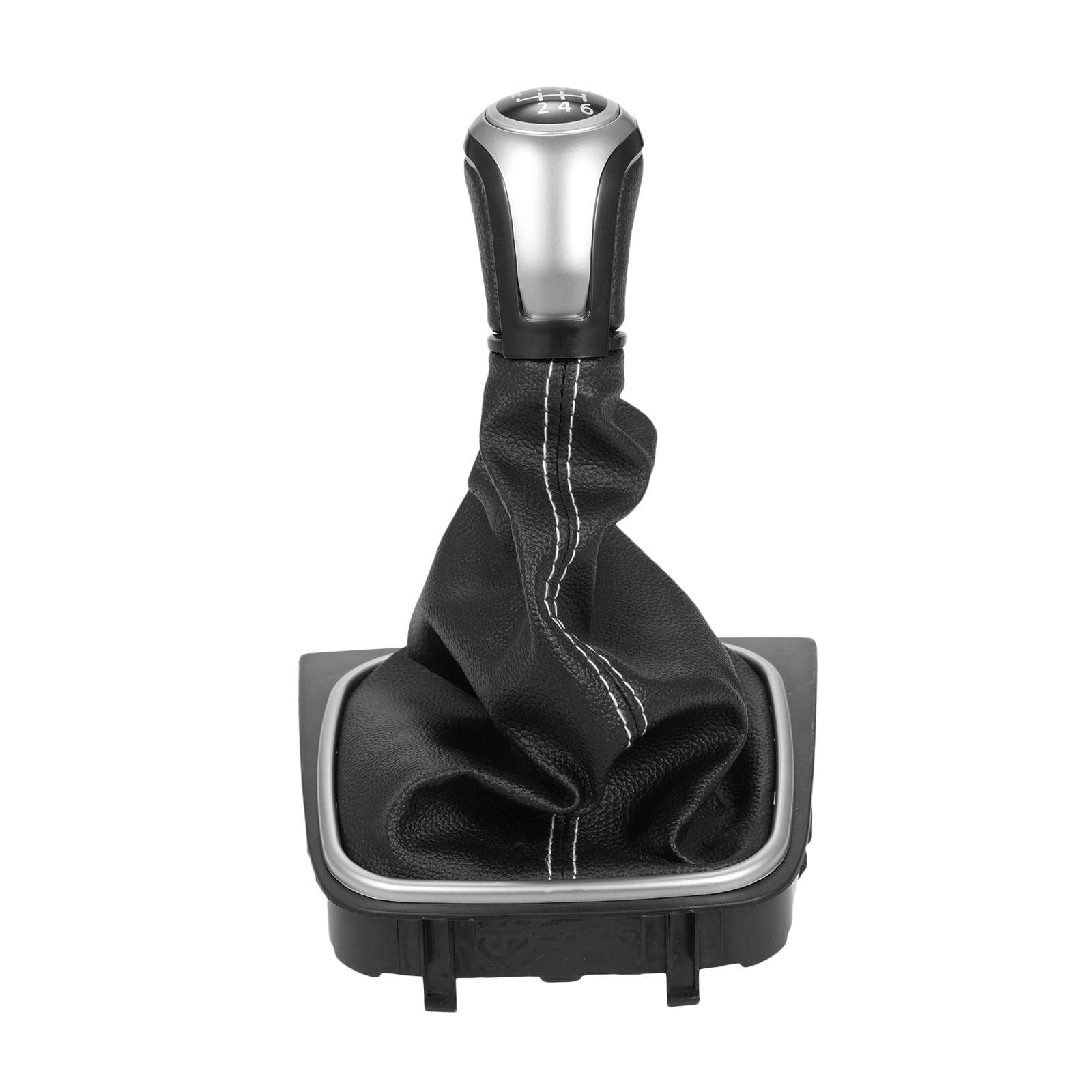 6 Speed Gear Shift Knobs Boot Cover Replacement for Golf MK5 MK6 MK7 Scirroco Eos 0 black