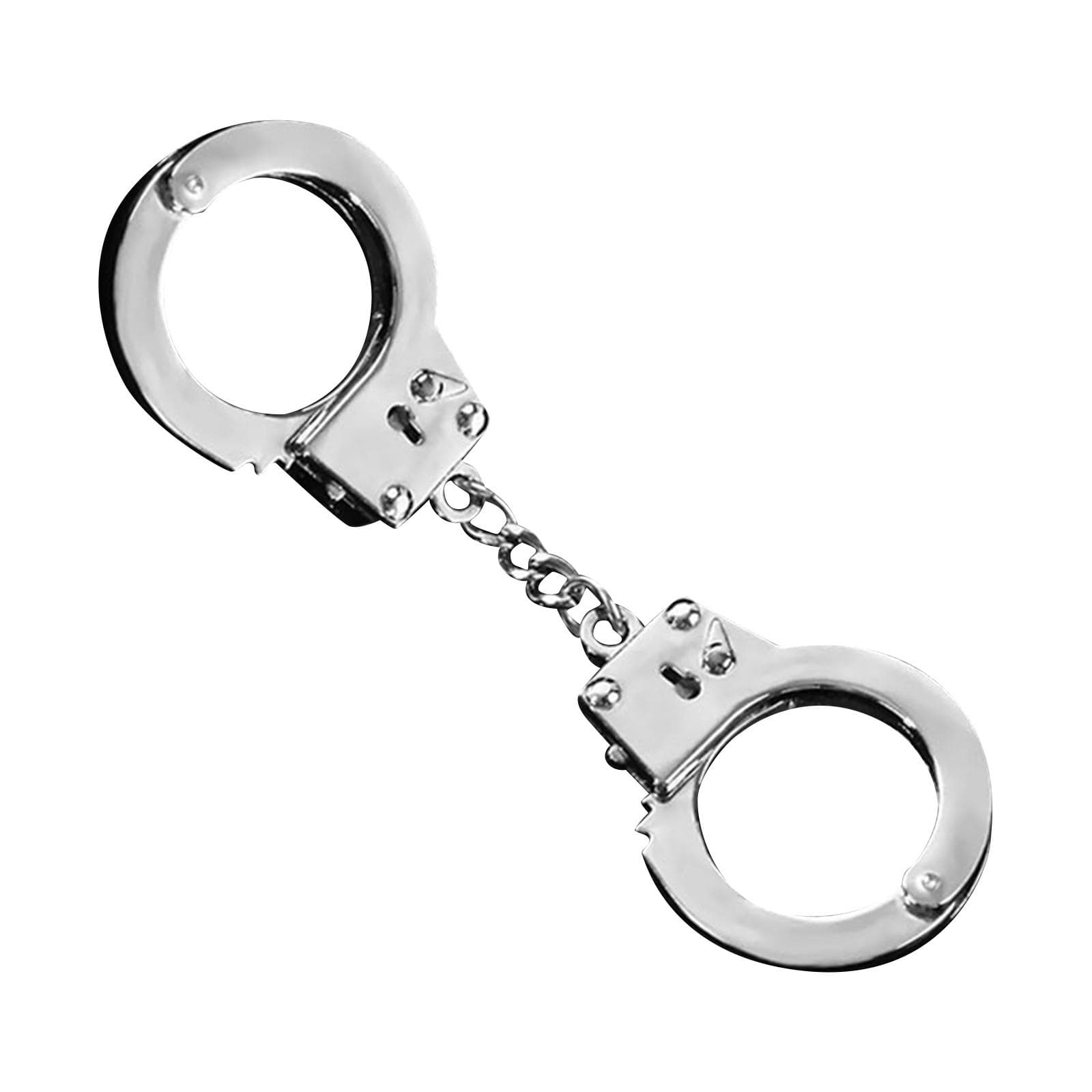 Creative Personality Simulation Handcuffs Keychain Metal Handcuffs Keychain Pendant Small Gift One Size